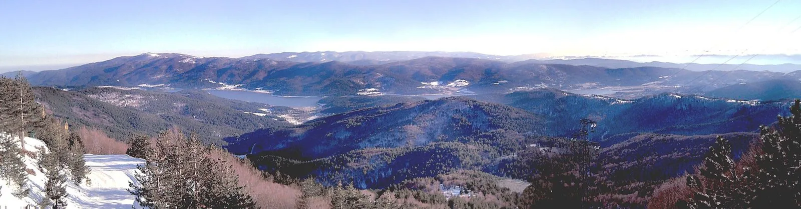 La Sila innevata vista dal Monte Botte Donato